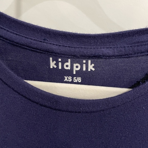 Navy Shirt Dress with Ruffle Detail - Picture 2 of 2